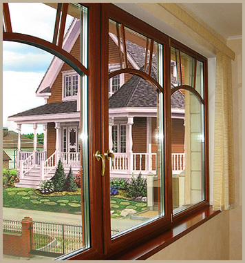 Деревянные окна с накладными элементами (шпросами)Lengo Style