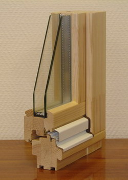 Деревянное окно IV-78 Leitz – стандартное деревянное «евроокно» с шириной коробки 78мм