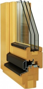 Энергосберегающие деревянные окна Inles ISO 68