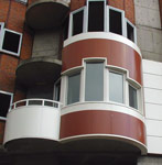 Облицовка балконов системы AluWALL