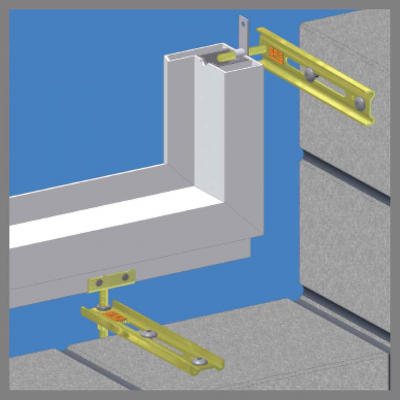 Cистема для монтажа окон в теплоизоляционных стеновых конструкциях